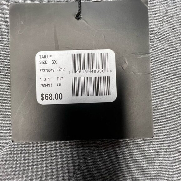 SIZE 3x Addition Elle Michel Studio Grey Short Sleeve Dress - Picture 5 of 6